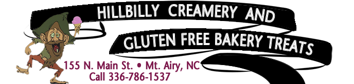 Hillbilly Creamery and Gluten Free Bakery Treats