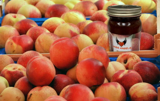 Large Gift Box of 20 Peaches + Jar of Preserves