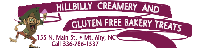 Hillbilly Creamery and Gluten Free Bakery Treats