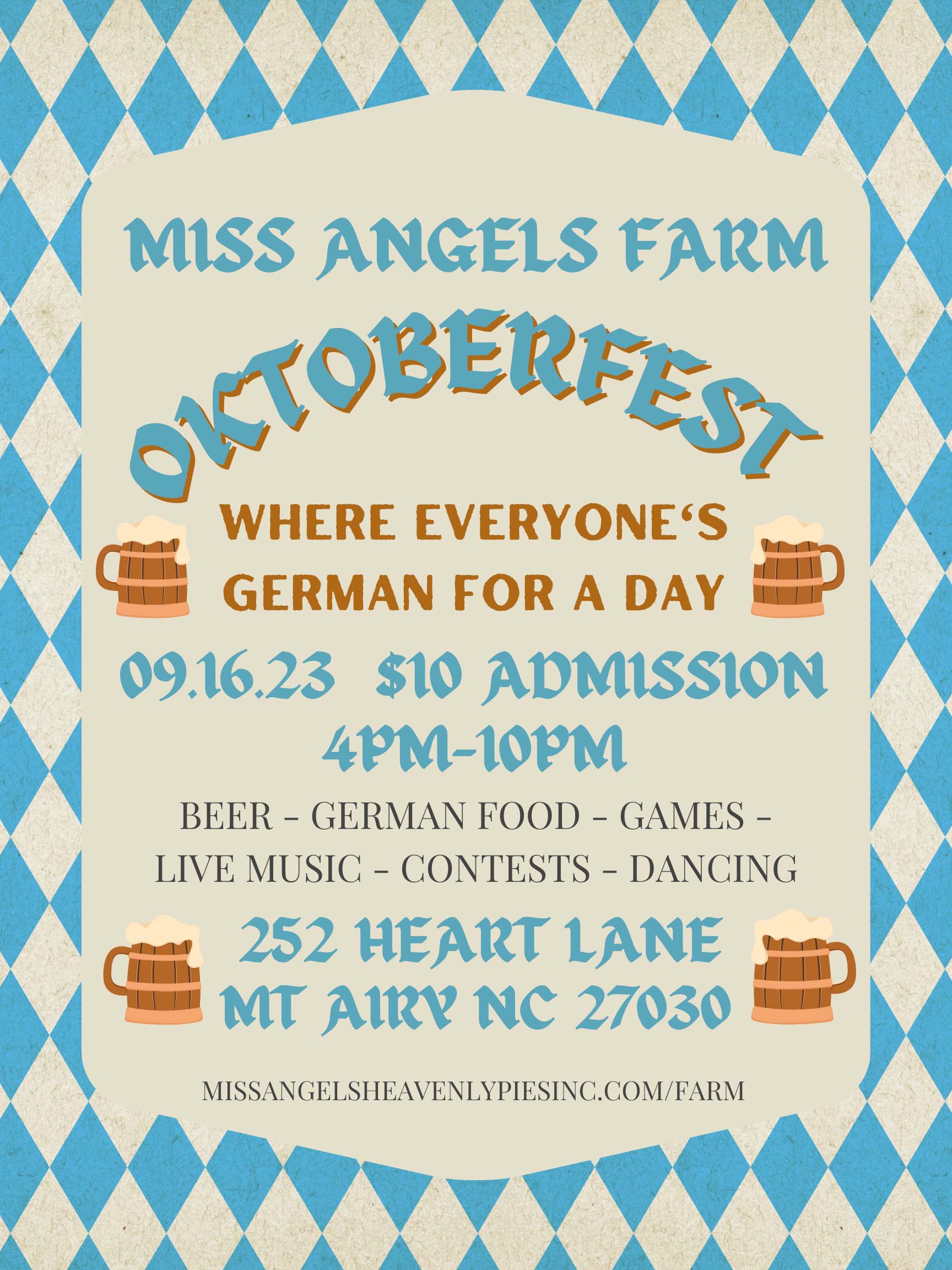 Oktoberfest on the Orchard - Miss Angel's Heavenly Pies Inc.